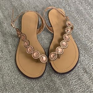 Gold sandals